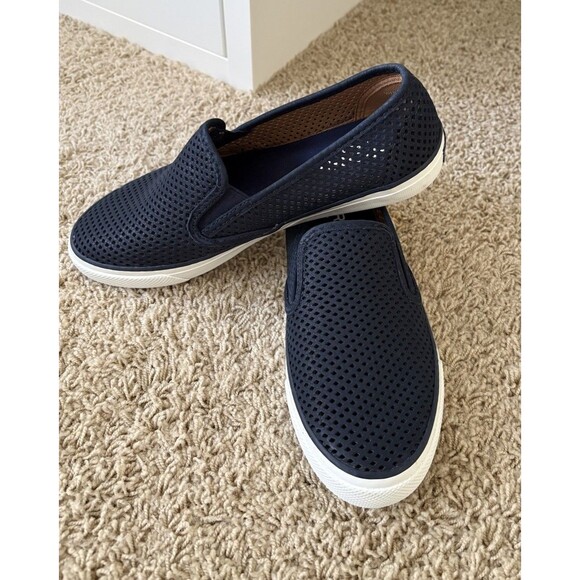 Sperry Seaside Top Sider Boat Shoes Womens Size 8 Navy Slip On Casual Sneakers - Picture 2 of 10